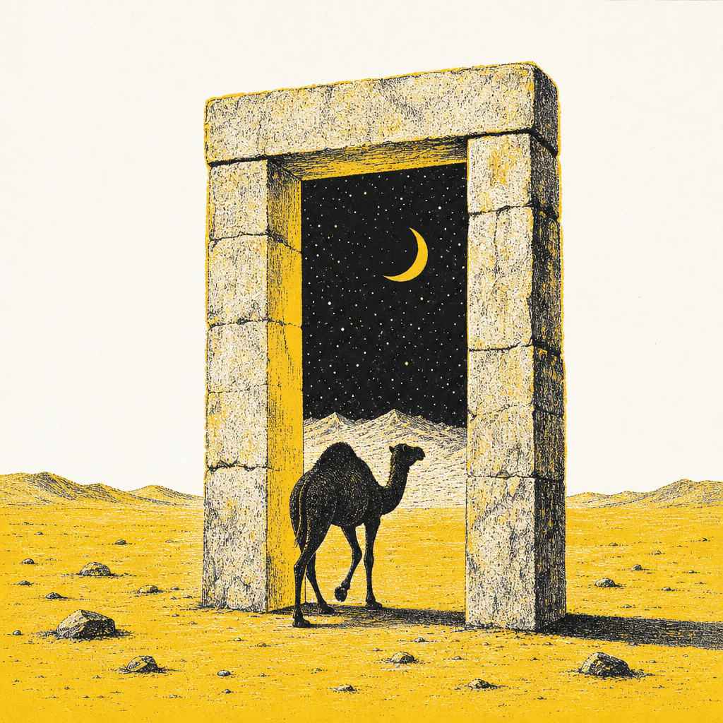 Chameau TaskCamel dans le désert